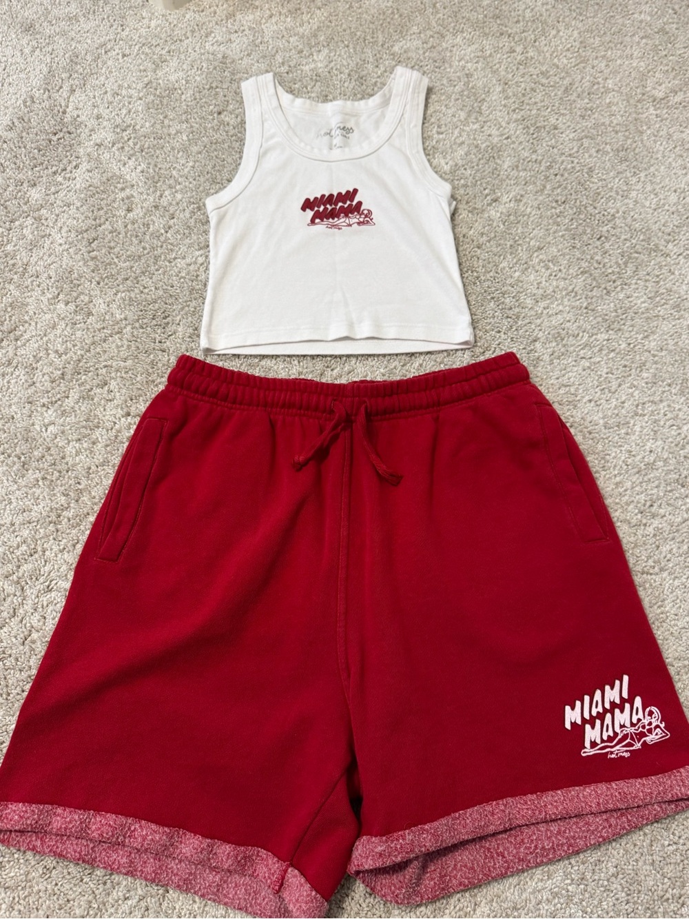 Alix Earle Tank & Miami Mama Shorts Set